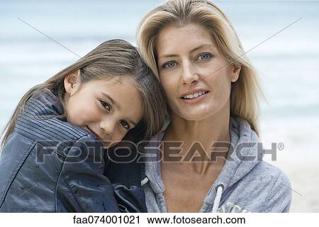 Mother and daughter, portrait View Large Photo Image Stock Image - Mother and daughter, portrait. Fotosearch
