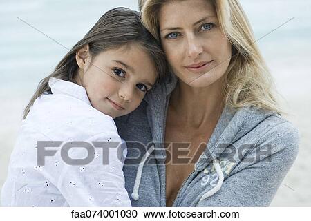 Stock Image - Mother and daughter, portrait. Fotosearch