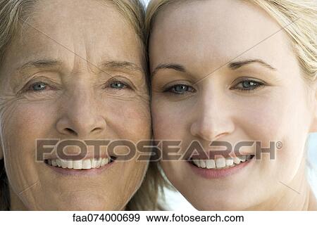 Mother with adult daughter, portrait View Large Photo Image Stock Photo - Mother with adult daughter, portrait. Fotosearch