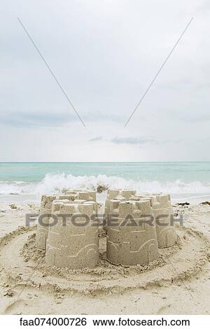 Stock Photograph - Sand castle. Fotosearch