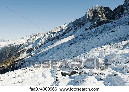 Stock Photograph - Snow-covered mountains. Fotosearch
