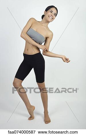 Woman dancing View Large Photo Image Stock Photo - Woman dancing. Fotosearch