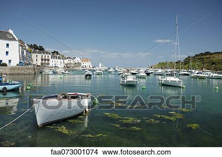 Boats in marina, Sauzon, Belle-Ile-en-Mer, Morbihan, Brittany, France View Large Photo Image Picture - Boats in marina, Sauzon, Belle-Ile-en-Mer, Morbihan, Brittany, France. Fotosearch