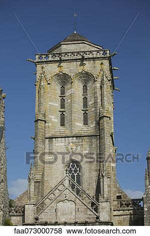 Church in Locronan, Finistere, Brittany, France View Large Photo Image Stock Photo - Church in Locronan, Finistere, Brittany, France. Fotosearch