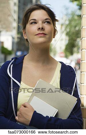 Female college student, portrait View Large Photo Image Stock Photograph - Female college student, portrait. Fotosearch