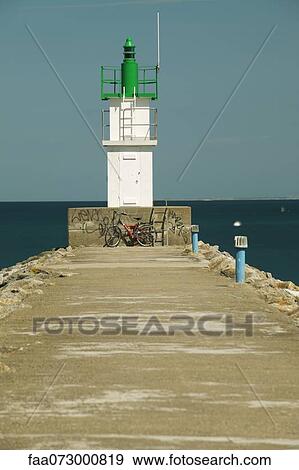 Lighthouse, Sauzon, Belle-Ile-en-Mer, Morbihan, Brittany, France View Large Photo Image Stock Photo - Lighthouse, Sauzon, Belle-Ile-en-Mer, Morbihan, Brittany, France. Fotosearch