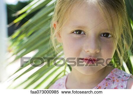 Stock Photography - Little girl, portrait. Fotosearch