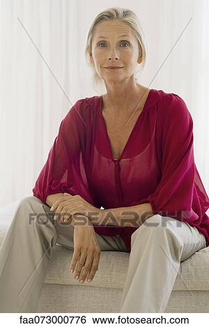 Mature woman, portrait View Large Photo Image Stock Photograph - Mature woman, portrait. Fotosearch