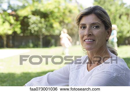 Stock Photograph - Mature woman, portrait. Fotosearch