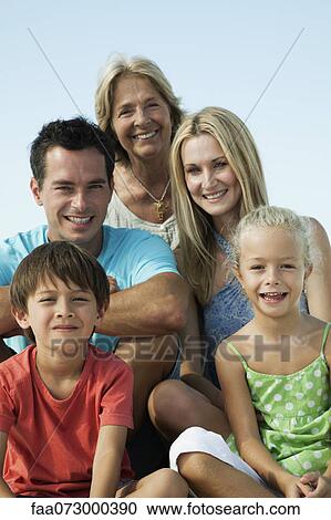 Multi-generation family, portrait View Large Photo Image Stock Image - Multi-generation family, portrait. Fotosearch