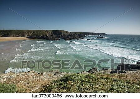Plage de Donnant, Belle-Ile-en-Mer, Morbihan, Brittany, France View Large Photo Image Stock Photograph - Plage de Donnant, Belle-Ile-en-Mer, Morbihan, Brittany, France. Fotosearch
