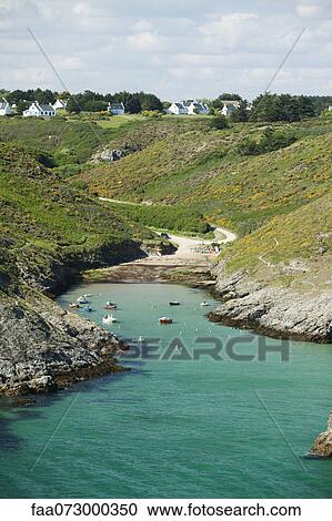 Port de Pouldon, Belle-Ile-en-Mer, Morbihan, Brittany, France View Large Photo Image Stock Image - Port de Pouldon, Belle-Ile-en-Mer, Morbihan, Brittany, France. Fotosearch