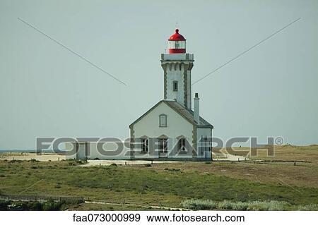 Poulains Lighthouse, Pointe des Poulains, Belle-Ile-en-Mer, Morbihan, Brittany, France View Large Photo Image Stock Photo - Poulains Lighthouse, Pointe des Poulains, Belle-Ile-en-Mer, Morbihan, Brittany, France. Fotosearch