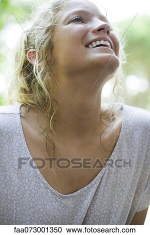 Woman laughing, portrait View Large Photo Image Stock Image - Woman laughing, portrait. Fotosearch