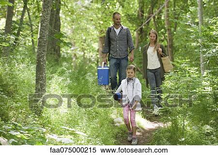 Family hiking in woods View Large Photo Image Stock Photography - Family hiking in woods. Fotosearch