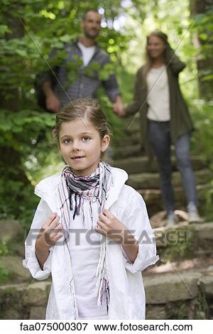 Girl in woods, portrait View Large Photo Image Stock Photo - Girl in woods, portrait. Fotosearch