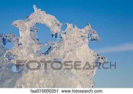 Ice, close-up View Large Photo Image Stock Image - Ice, close-up. Fotosearch
