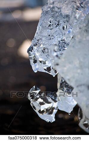 Ice, close-up View Large Photo Image Stock Photo - Ice, close-up. Fotosearch