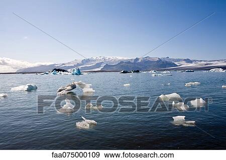 Stock Photo - Jokulsarlon glacial lagoon, Iceland. Fotosearch