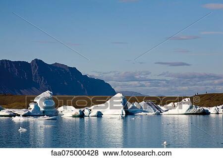 Stock Photo - Jokulsarlon glacial lagoon, Iceland. Fotosearch