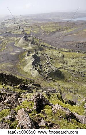Lakagigar volcanic fissure (also known as Craters of Laki or The Laki), Iceland View Large Photo Image Stock Image - Lakagigar volcanic fissure (also known as Craters of Laki or The Laki), Iceland. Fotosearch