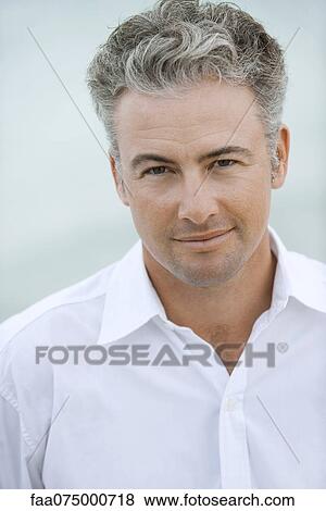 Man smiling, portrait View Large Photo Image Stock Photo - Man smiling, portrait. Fotosearch
