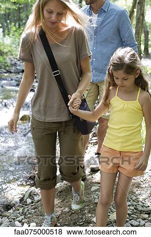 Mother and daughter walking hand in hand outdoors View Large Photo Image Stock Photo - Mother and daughter walking hand in hand outdoors. Fotosearch