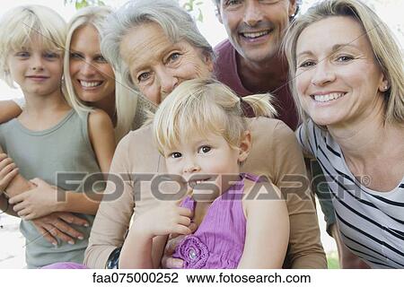 Multi-generation family, portrait View Large Photo Image Stock Image - Multi-generation family, portrait. Fotosearch