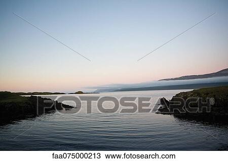 Twilight waterscape, Vopnafjordur, Austurland, Iceland View Large Photo Image Stock Image - Twilight waterscape, Vopnafjordur, Austurland, Iceland. Fotosearch