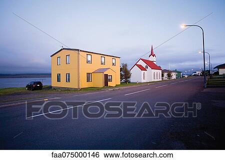 Village of Vopnafjordur, Austerland, Iceland View Large Photo Image Stock Photograph - Village of Vopnafjordur, Austerland, Iceland. Fotosearch