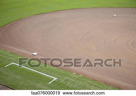 Baseball diamond, cropped View Large Photo Image Stock Photo - Baseball diamond, cropped. Fotosearch