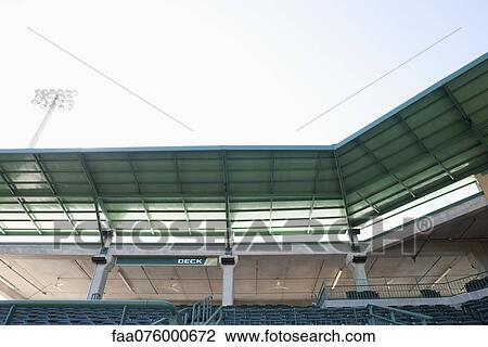 Stock Image - Empty stadium, cropped. Fotosearch