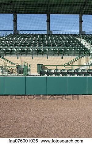 Stock Photography - Empty stadium seating. Fotosearch