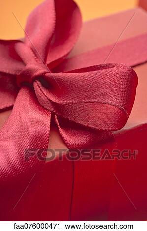 Stock Image - Festively wrapped gift. Fotosearch