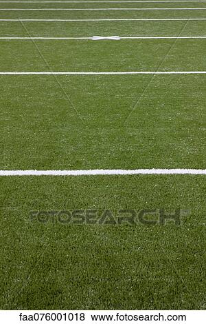 Stock Photo - Football field, close-up. Fotosearch