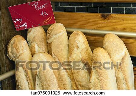 Fresh baguettes for sale View Large Photo Image Stock Photography - Fresh baguettes for sale. Fotosearch