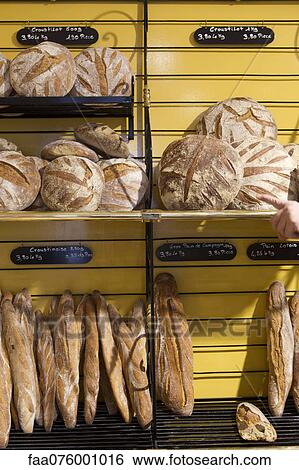 Fresh bread for sale in bakery View Large Photo Image Stock Photograph - Fresh bread for sale in bakery. Fotosearch