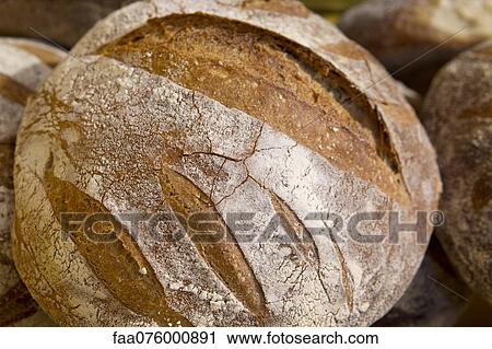 Stock Image - Fresh crusty bread. Fotosearch