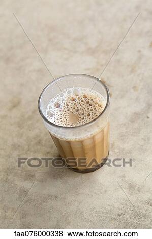 Stock Photo - Glass of chai tea. Fotosearch