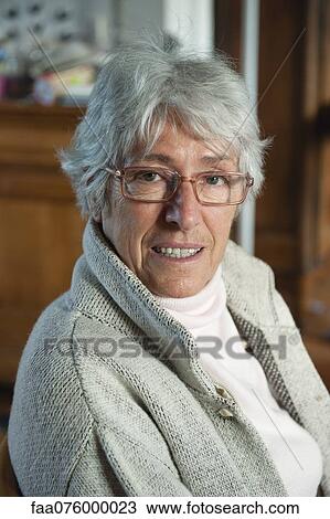Senior woman, portrait View Large Photo Image Stock Image - Senior woman, portrait. Fotosearch