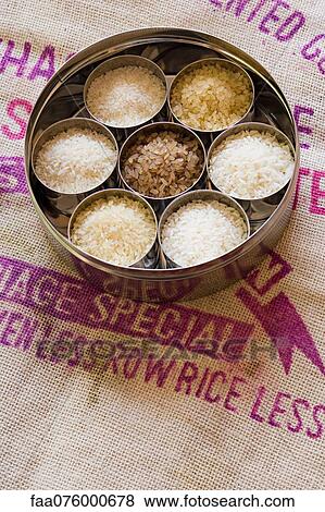 Seven varieties of rice View Large Photo Image Stock Photo - Seven varieties of rice. Fotosearch