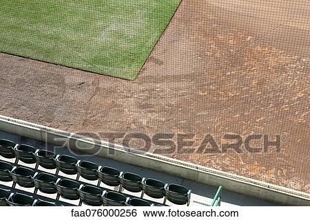 Stock Photograph - Sports field, overhead view. Fotosearch