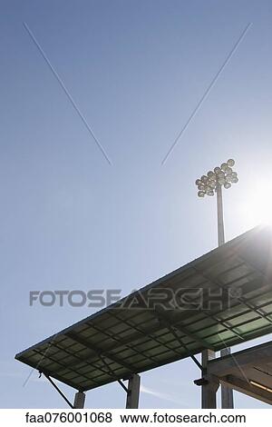 Stadium awning and floodlights View Large Photo Image Stock Photo - Stadium awning and floodlights. Fotosearch