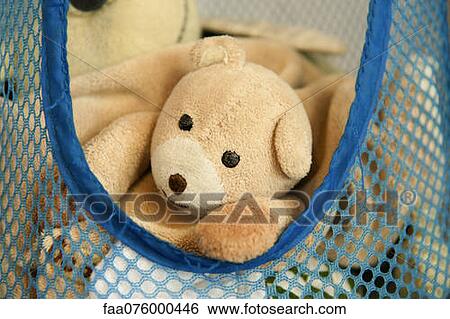 Teddy bear in basket View Large Photo Image Stock Photograph - Teddy bear in basket. Fotosearch