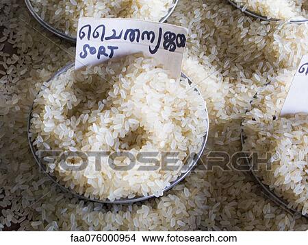 Picture - White rice. Fotosearch