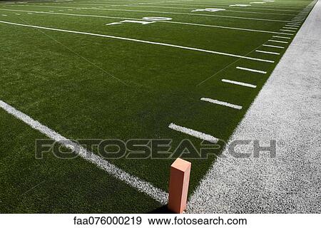 Stock Photo - Yard lines on football field. Fotosearch