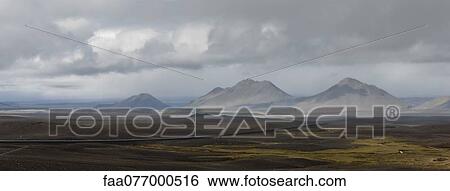 Stock Photograph - Barren landscape, Iceland. Fotosearch