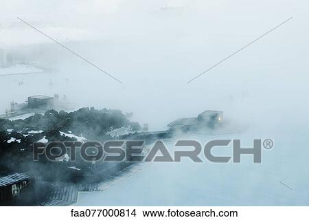 Picture - Blue Lagoon geothermal spa, Reykjanes Peninsula, Iceland. Fotosearch