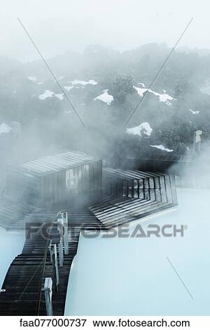 Stock Photo - Blue Lagoon geothermal spa, Reykjanes Peninsula, Iceland. Fotosearch