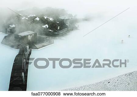 Stock Photo - Blue Lagoon geothermal spa, Reykjanes Peninsula, Iceland. Fotosearch